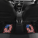 Firefighter Car Floor Mats Custom American Flag 212304 - YourCarButBetter