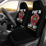 Firefighter First In Last Out Car Seat Covers 101211 - YourCarButBetter