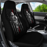 Firefighter Hero American Flag Style Car Seat Covers 211507 - YourCarButBetter