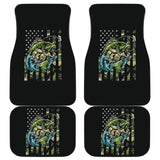 Fishing Largemouth Bass American Flag Car Floor Mats 210906 - YourCarButBetter
