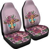 Floral Cow Car Seat Covers 153908 - YourCarButBetter