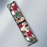 Flowers Sugar Skull Auto Sun Shades 172609 - YourCarButBetter