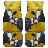 Front And Back Car Mats- Cow Farm (Set Of 4) 144730 - YourCarButBetter