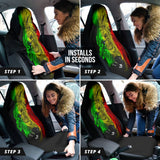 Amazing Gift Ideas Rasta Lion Roaring Car Seat Covers Style 2 211401