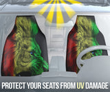 Amazing Gift Ideas Rasta Lion Roaring Car Seat Covers Style 1 211401
