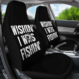 Funny Wishing I Was Fishing Car Seat Covers 113208 - YourCarButBetter