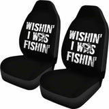 Funny Wishing I Was Fishing Car Seat Covers 113208 - YourCarButBetter
