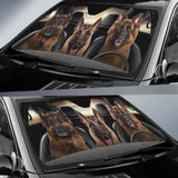 German Shepherd Car Auto Sun Shade Funny Dog Windshield 172609 - YourCarButBetter