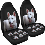 German Shepherd Car Seat Covers White German Shepherd 091706 - YourCarButBetter