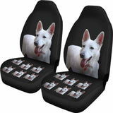 German Shepherd Car Seat Covers White German Shepherd 091706 - YourCarButBetter