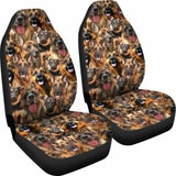 German Shepherd Full Face Car Seat Covers 091706 - YourCarButBetter