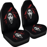 Ghostface Scream Car Seat Covers 211501 - YourCarButBetter