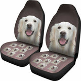 Golden Retriever Car Seat Covers Cream 115106 - YourCarButBetter
