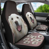 Golden Retriever Car Seat Covers Cream 115106 - YourCarButBetter