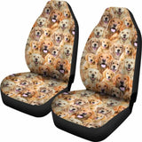 Golden Retriever Full Face Car Seat Covers 115106 - YourCarButBetter
