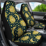 Golden Sun & Moon Car Seat Covers 161012 - YourCarButBetter