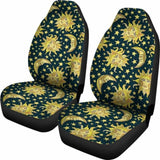 Golden Sun & Moon Car Seat Covers 161012 - YourCarButBetter