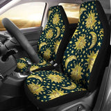 Golden Sun & Moon Car Seat Covers 161012 - YourCarButBetter