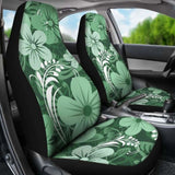 Green Aloha Flowers Car Seat Covers 153908 - YourCarButBetter