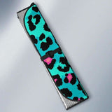 Green Leopard Skin Print Pattern Car Auto Sun Shades 172609 - YourCarButBetter