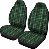 Green White And Black Plaid Car Seat Covers 161012 - YourCarButBetter