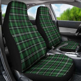 Green White And Black Plaid Car Seat Covers 161012 - YourCarButBetter