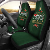Green Xmas Christmas Candy Cane Car Seat Covers 212303 - YourCarButBetter