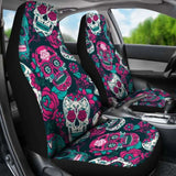Gretta Skully Car Seat Covers - Sugar Skull - Pinkish 101207 - YourCarButBetter