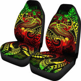 Guam Polynesian Car Seat Covers - Reggae Shark Polynesian Tattoo - 18 102802 - YourCarButBetter