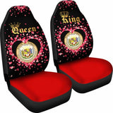 Hawaii Car Seat Cover Couple King Queen Amazing 105905 - YourCarButBetter