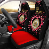Hawaii Car Seat Cover Couple King Queen Amazing 105905 - YourCarButBetter