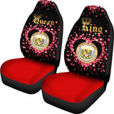 Hawaii Car Seat Cover Couple King Queen Amazing 105905 - YourCarButBetter