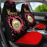 Hawaii Car Seat Cover Couple King Queen Amazing 105905 - YourCarButBetter