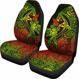 Hawaii Car Seat Cover - Polynesian Hammerhead Shark Hibiscus - 232125 - YourCarButBetter