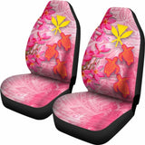 Hawaii Car Seat Covers - Polynesian Pink Plumeria Turtle - 091114 - YourCarButBetter