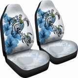Hawaii Car Seat Covers - Polynesian Turtle Hibiscus Blue Amazing 091114 - YourCarButBetter