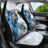 Hawaii Car Seat Covers - Polynesian Turtle Hibiscus Blue Amazing 091114 - YourCarButBetter