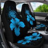 Hawaii Hibiscus Car Seat Cover - Turtle Map - Traffic Blue - New 091114 - YourCarButBetter