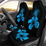 Hawaii Hibiscus Car Seat Cover - Turtle Map - Traffic Blue - New 091114 - YourCarButBetter