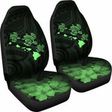 Hawaii Hibiscus Map Polynesian Ancient Green Turtle Car Set Covers - New - Awesome 091114 - YourCarButBetter