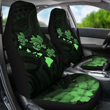 Hawaii Hibiscus Map Polynesian Ancient Green Turtle Car Set Covers - New - Awesome 091114 - YourCarButBetter