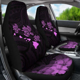 Hawaii Hibiscus Map Polynesian Ancient Pink Turtle Car Set Covers - New - Awesome 091114 - YourCarButBetter