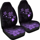 Hawaii Hibiscus Map Polynesian Ancient Violet Turtle Car Set Covers - New - Awesome 091114 - YourCarButBetter
