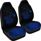 Hawaii Map Plumeria Polynesian Blue Turtle Car Set Covers - New - Awesome 091114 - YourCarButBetter