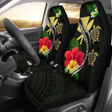 Hawaii Map Turtle Hibiscus Plumeria Polynesian - Car Seat Covers New Awesome 091114 - YourCarButBetter