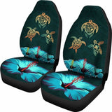 Hawaii Map Turtle Hibiscus Polynesian Luxury Car Seat Covers - Honu Ohana - New - 091114 - YourCarButBetter