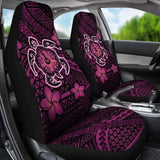 Hawaii Mix Polynesian Turtle Plumeria Car Seat Covers - Pink - 091114 - YourCarButBetter
