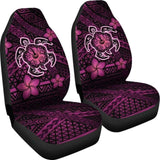 Hawaii Mix Polynesian Turtle Plumeria Car Seat Covers - Pink - 091114 - YourCarButBetter