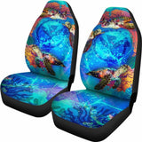 Hawaii Polynesian Car Seat Covers - Kanaka Maoli Sea Turtle Coral Treasure - Amazing 091114 - YourCarButBetter