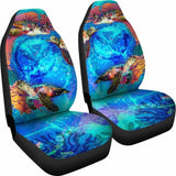 Hawaii Polynesian Car Seat Covers - Kanaka Maoli Sea Turtle Coral Treasure - Amazing 091114 - YourCarButBetter